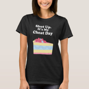 T-shirt Dire Sarcastique Cheat Day Diet Exercice Hommes Fe
