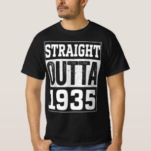 T-shirt Direct Outta 1935 , 1935 Joyeux Cadeau D'Anniversa
