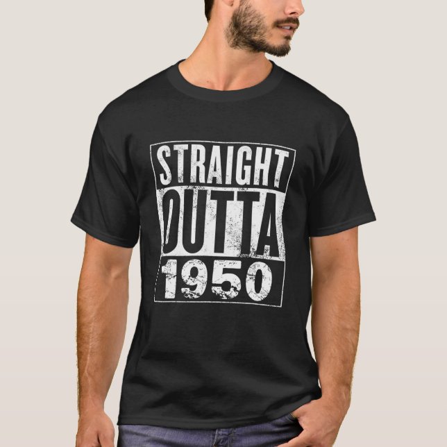 T-shirt Direct Outta 1950 71E Cadeau Anniversaire 71 Ans (Devant)