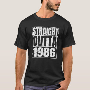 T-shirt Direct Outta 1986 36E Anniversaire Drôle 36 Ans O
