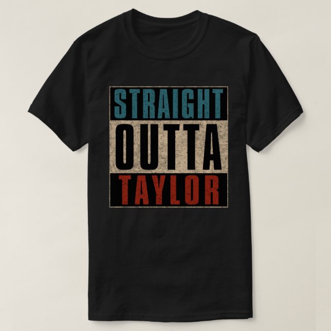 T-shirt Direct Outta Taylor Michigan MI (Design devant)