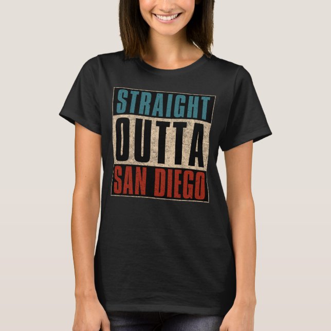 T-shirt Directement à San Diego Californie CA USA (Devant)