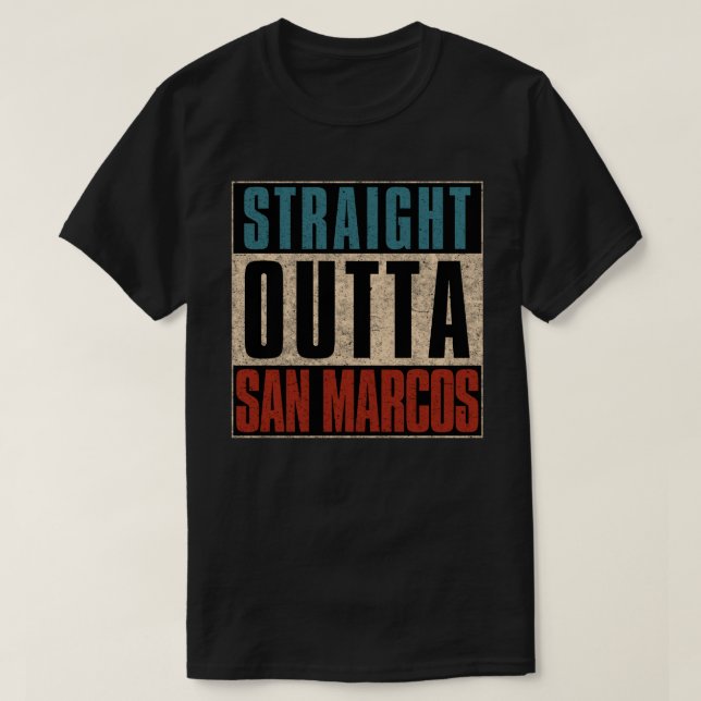 T-shirt Directement à San Marcos Californie CA (Design devant)