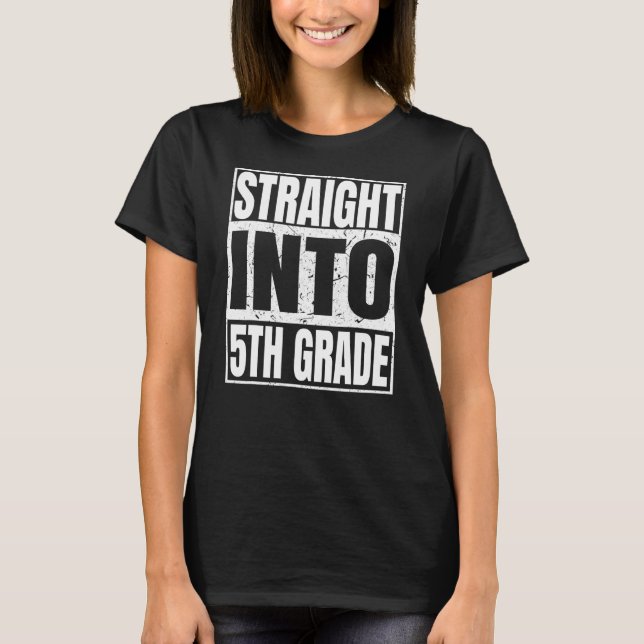 T-shirt Directement En 5e Année Graduation 2021 2022 Retou (Devant)