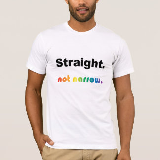 T-shirt "Directement," pièce en t non étroite !