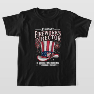 T-shirt Directeur adjoint des feux d'artifice États-Unis 4