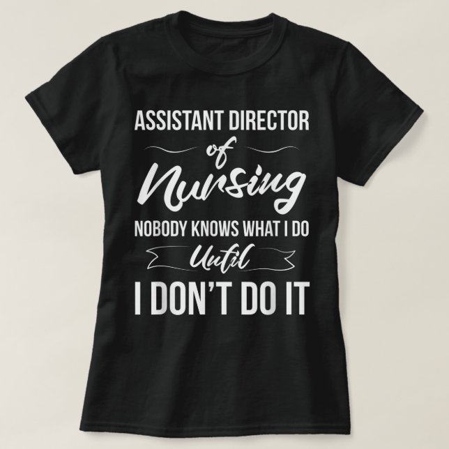 T-shirt Directeur Adjoint Des Soins Infirmiers - Personne  (Design devant)
