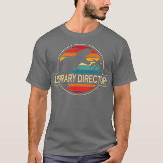 T-shirt Directeur de bibliothèque Dinosaur