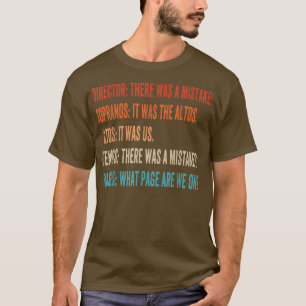T-shirt Directeur de Choir Soprano Alto Tenor Bass Vintage