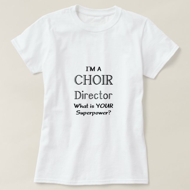 T-shirt Directeur de chorale (Design devant)