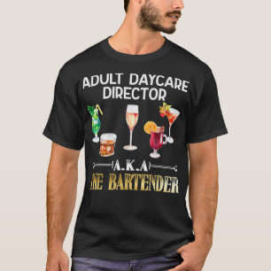 T-shirt Directeur de la garderie pour adultes Cool barman