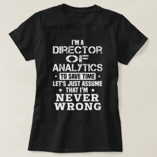 T-shirt Directeur de l'analyse