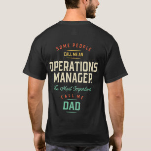T-shirt Directeur des opérations et père