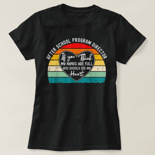 T-shirt Directeur du programme après l'école - Si vous pen (Design devant)