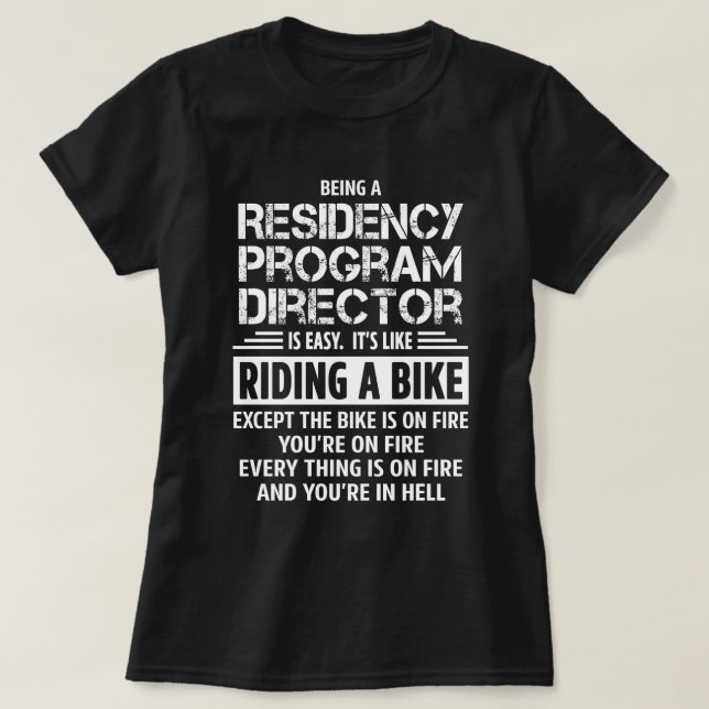 T-shirt Directeur du programme de résidence (Design devant)