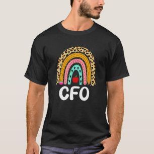 T-shirt Directeur financier Leopard Rainbow Finance Ba