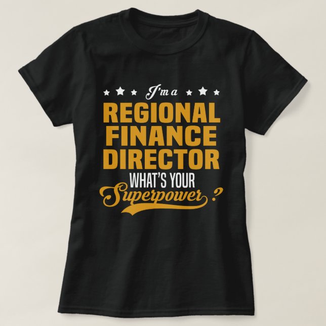T-shirt Directeur régional des finances (Design devant)
