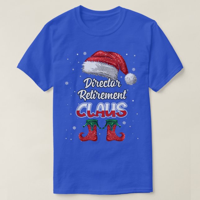 T-shirt Directeur Retraite Père Noël Noël Funny Ma (Design devant)