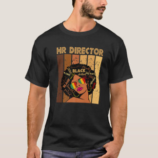 T-shirt Directeur RH Afro-Africaine-Américaine Femmes Blac
