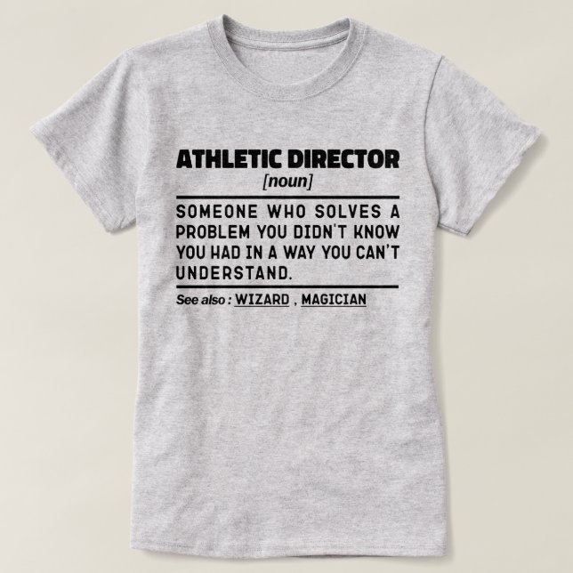 T-shirt Directeur sportif Noun Définition Sport Cool Maman (Design devant)
