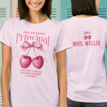 Directrice d'école personnalisée Coquette Rose Cer