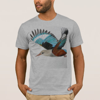 T-shirt dirigé gris de martin-pêcheur !