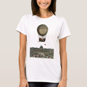 T-shirt Dirigeable au-dessus de ville