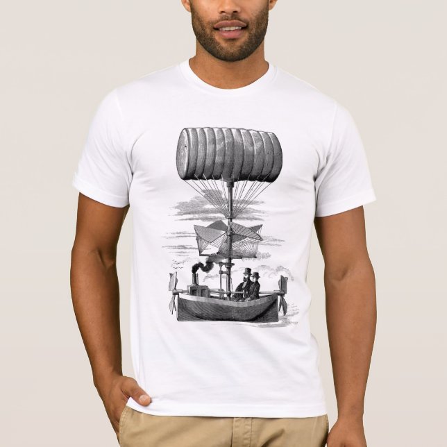 T-shirt Dirigeable de Steampunk (Devant)