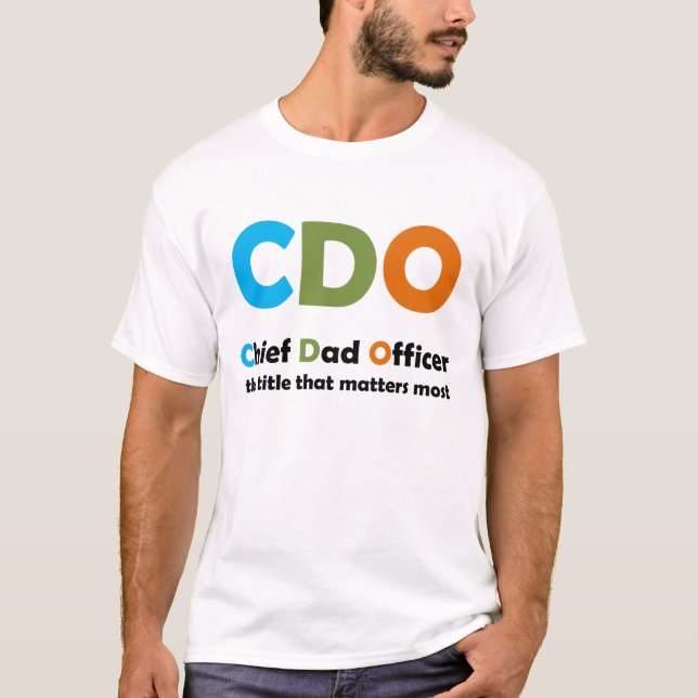T-shirt Dirigeant en chef de papa (Devant)