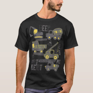 T-shirt Dirt Alert Excavator Driver Backhoe Construction T