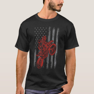 T-shirt Dirt Bike 4 juillet Garçons Moto Biker Hommes Enfa