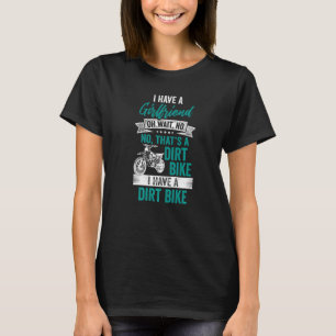 T-shirt Dirt Bike Motocross MX Rider Girfriend Off Road R