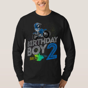 T-shirt Dirt Bike Rider 2 ans old Motocross 2e anniversair