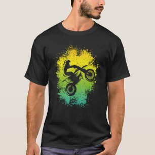 T-shirt Dirt Vélo Graphisme Enfants Garçons Motocross