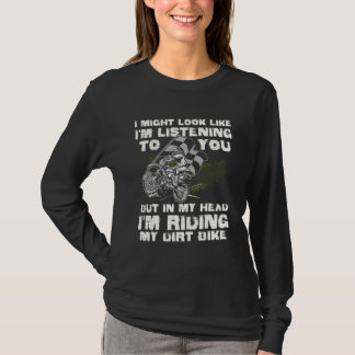 T-shirt Dirt Vélo Pour Hommes Femmes Dirtbike Moto Équitat