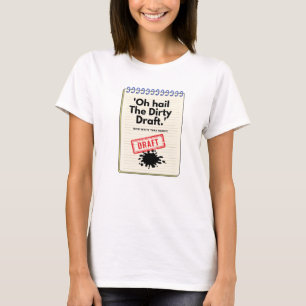 T-shirt Dirty Draft Chronicles : Carnet Humour pour les éc