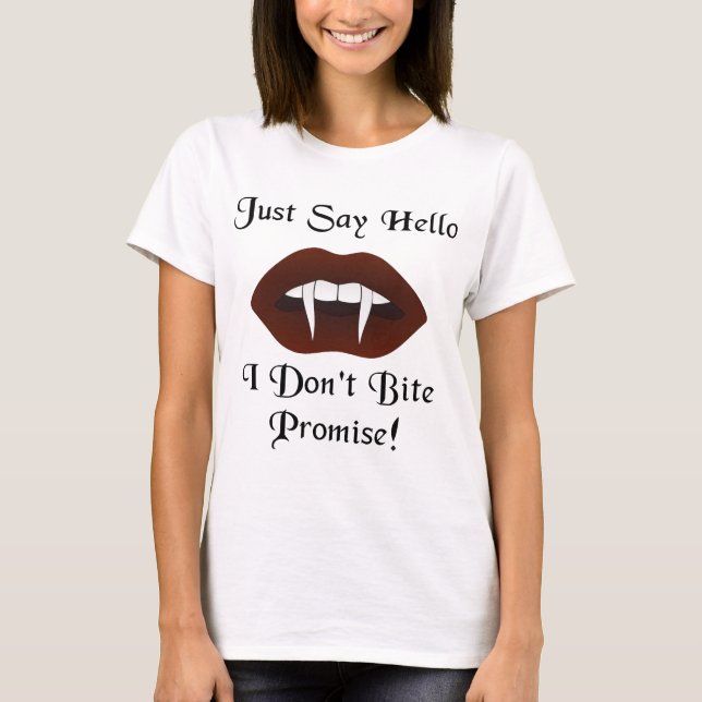 T-shirt Dis juste bonjour (Devant)