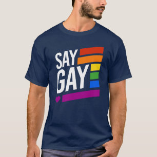 T-shirt Dis le gai