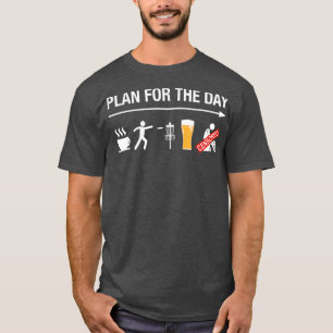 T-shirt Disc Golf Basket Frisbee Golfing Frolf Coffee
