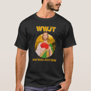 T-shirt Disc Golf Qu'est-ce que Jésus Jeterait des vêtemen