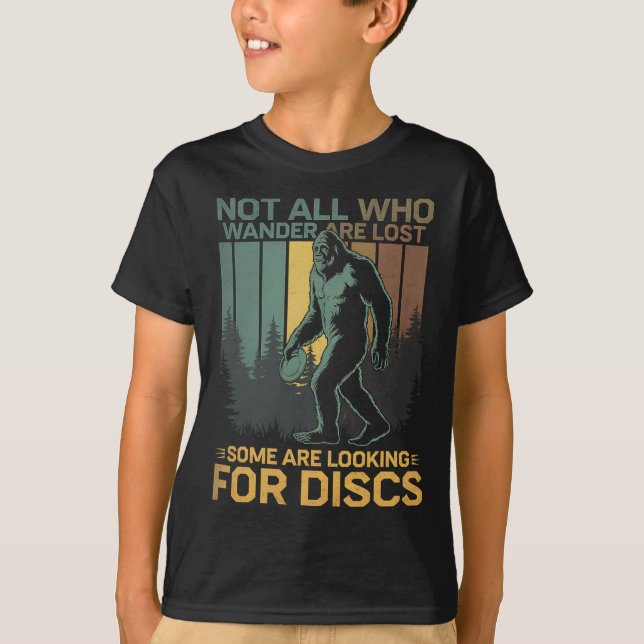 T-shirt Disc Golf Sasquatch Bigfoot Disc Golfer Funny Disc (Devant)