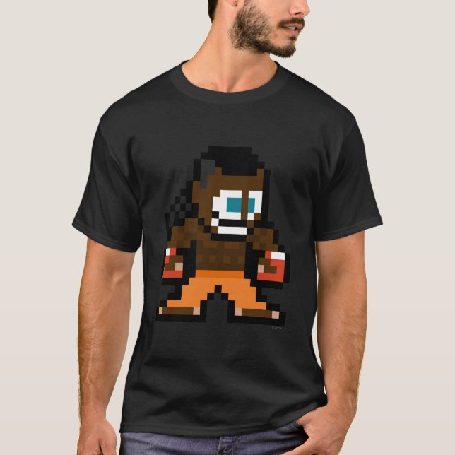 T-shirt disc-jockey à 8 bits (Devant)