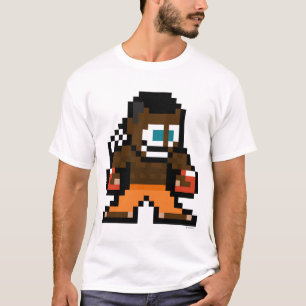 T-shirt disc-jockey à 8 bits