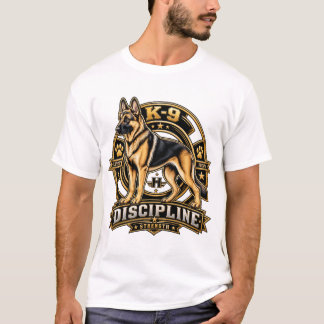 T-shirt Discipline de force K9 Berger Allemand Mil Vintage