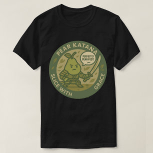 T-shirt Discipline de Samouraï à la Poire Enjouée 