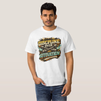 T-shirt Discipline Plutôt que Motivation