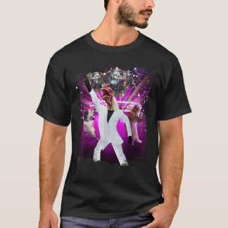 T-shirt Disco Ball Chicken Danser Drôle T Chemise