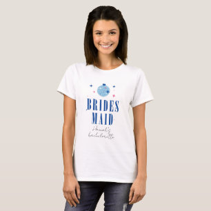 T-shirt Disco Bridesmaid santorini