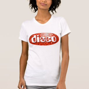 T-shirt Disco Carreaux Rouge "disco" dames petite white