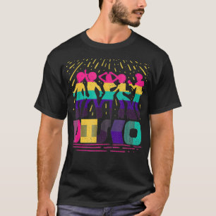 T-shirt Disco Dancing vintage coloré Funky 70's